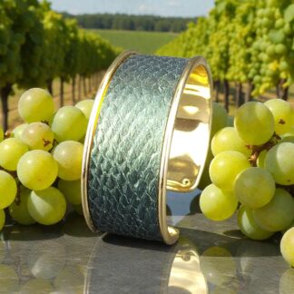 bracelet-dore-moyen-cuir-de-saumon-vert