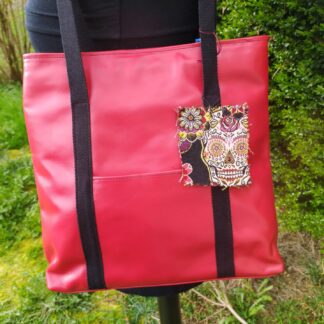 Leïka-sac-cuir-rouge