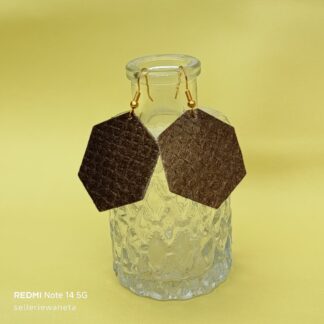 boucle-oreille-dore-en-cuir-de-saumon-bronze-hexagonale